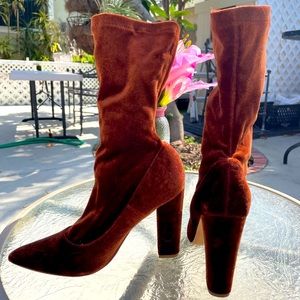 Cute brownish red booties